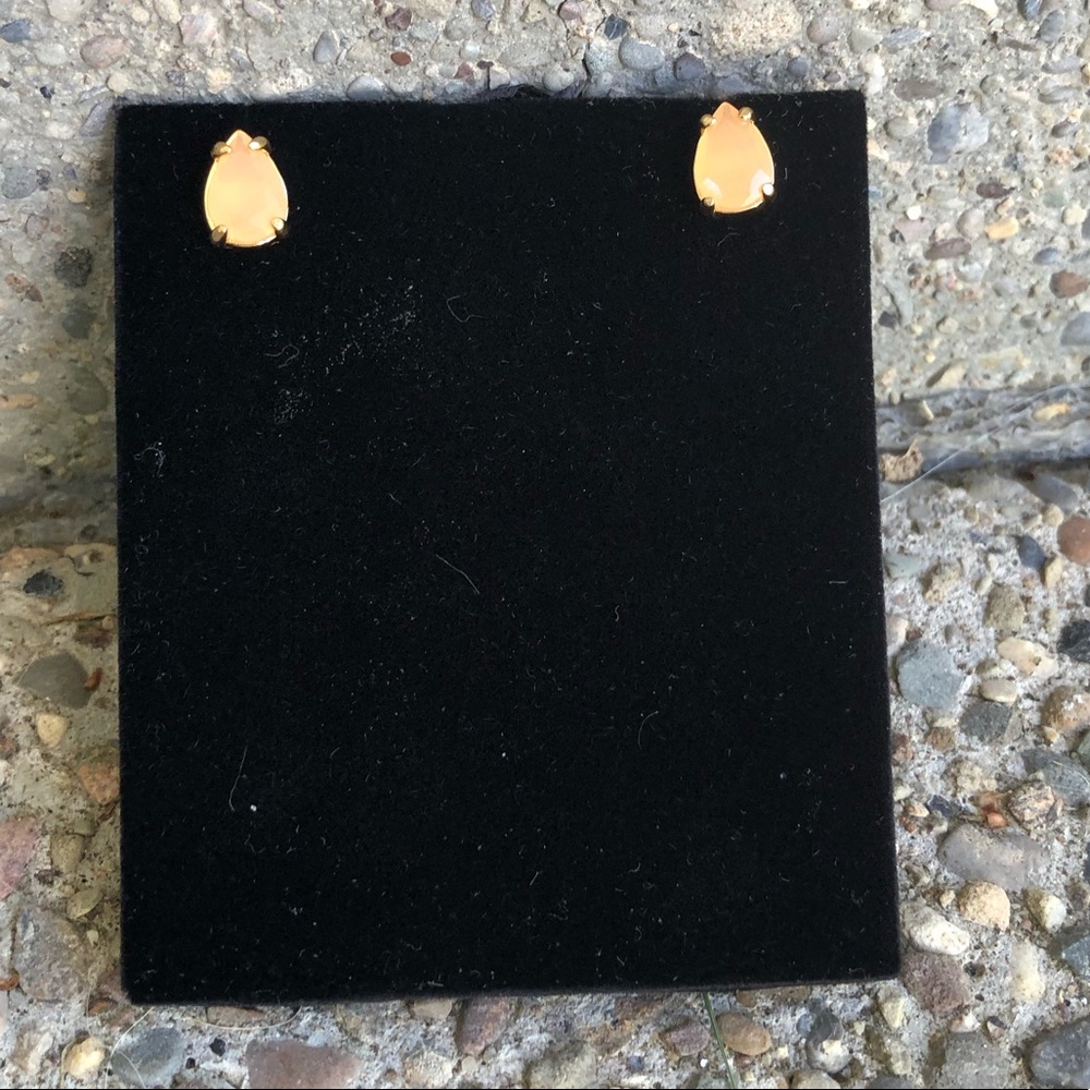 J. Crew Peach Teardrop Earrings ~~FREE with bundle